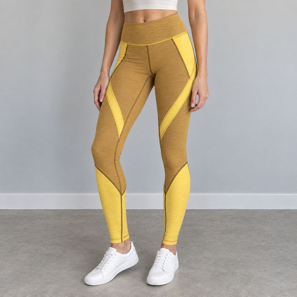 Lululemon Early Extension High Rise Tight 28 Leggings Gold Yellow Size 2
